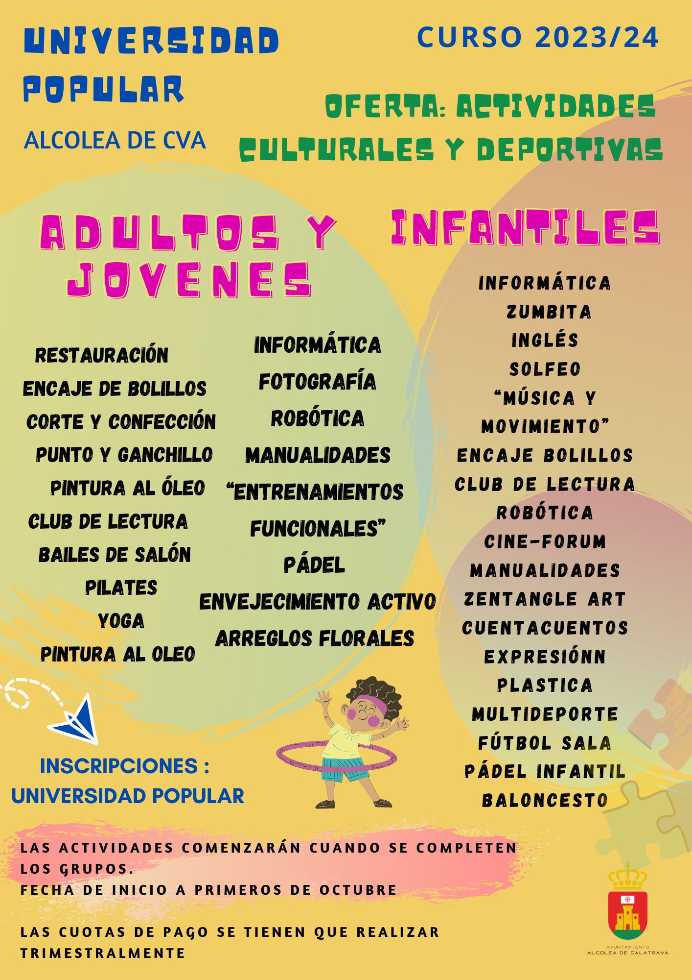 ACTIVIDADES CULTURALES Y DEPORTIVAS