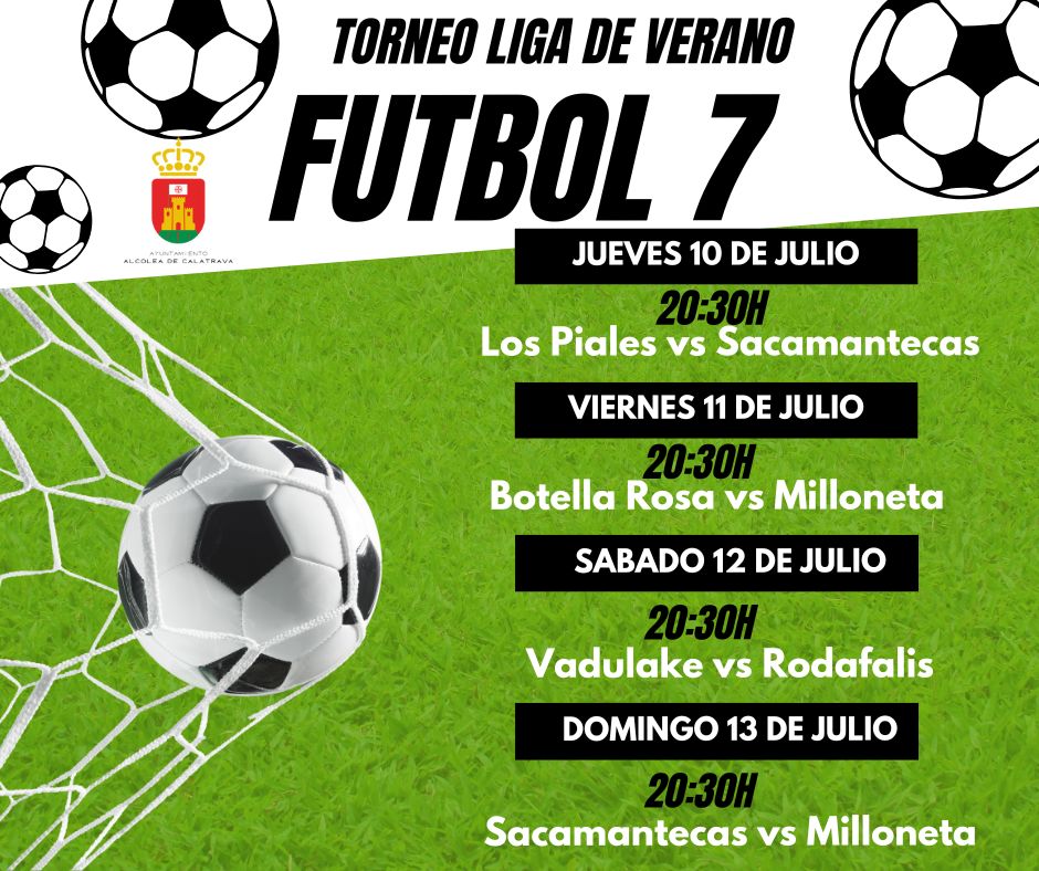Horario partidos Liga de Verano Fútbol 7