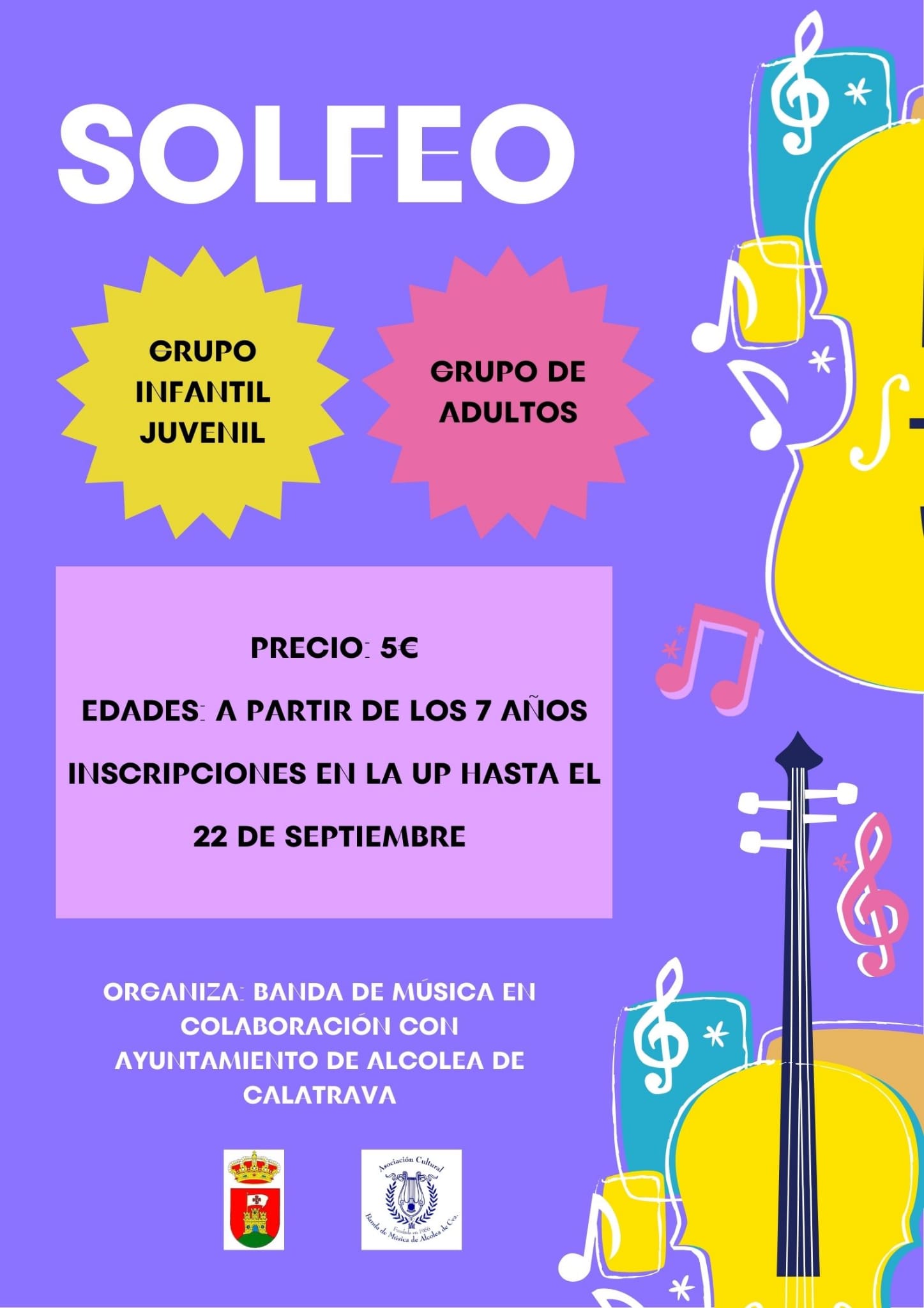 Inscripción clases de solfeo
