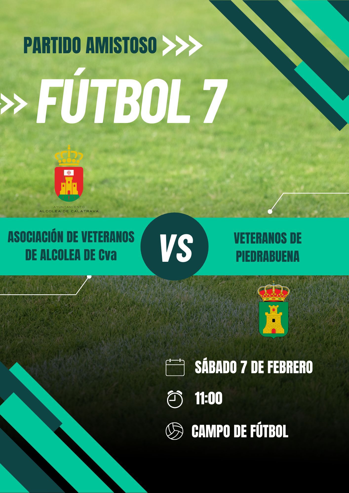 Partido amistoso fútbol 7